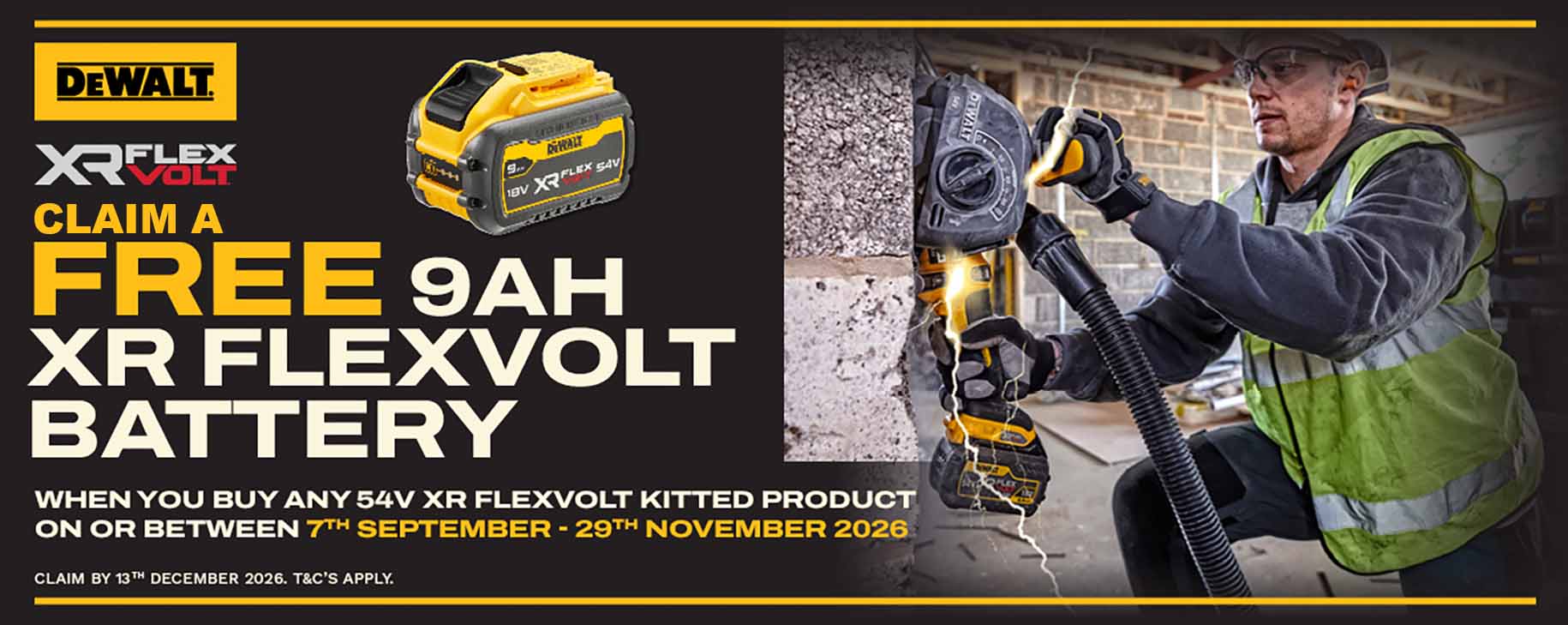 Dewalt Flexvolt Sept-Nov 25 Offer